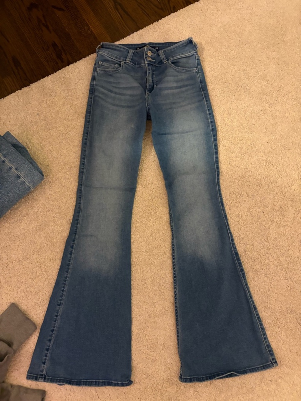 Hollister Medium Blue Bootcut Flare Jeans